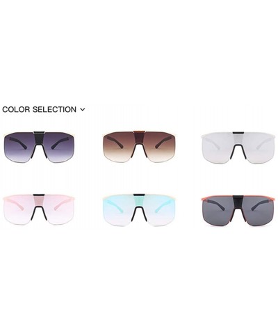 Unisex Oversized Square Sunglasses for Women Men UV Protection Fashion Large Frame Stylish Inspired 18418 - C1 - CB198UQDDOZ ...