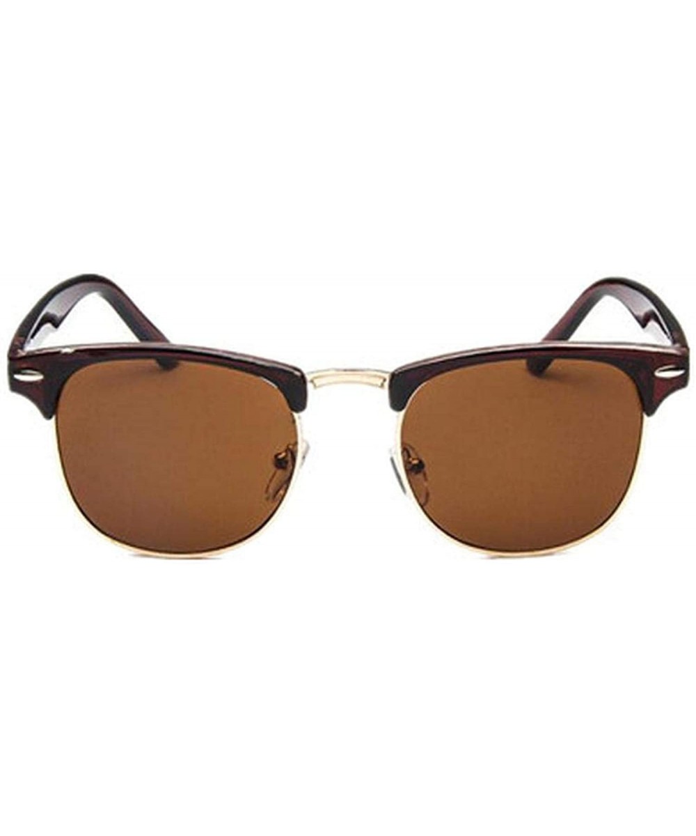 Half Metal Sunglasses Men Women Er Eyeglasses Mirror SunGlass Fashion Gafas De Sol Leopard Driving Sun Glasses - CG198AGYE5N ...