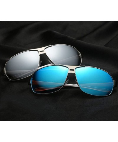Aluminium-magnesium men's polarized sunglasses - CL18E43HHCA $27.24 Oval