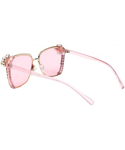 Round Vintage Sunglasses Rhinestone Decoration Sun Glasses for Women - Y-38 - CR198W5MY0D $9.80 Square