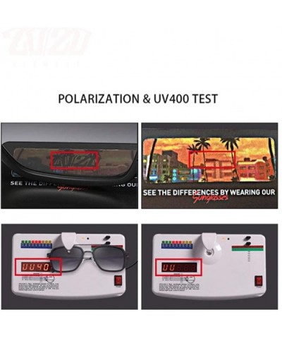 20/20 Brand Design Polarized Sunglasses Men Driving Printing C01BlackP-Smoke - C05mattesmoke - CK18Y5UO28E $11.18 Aviator