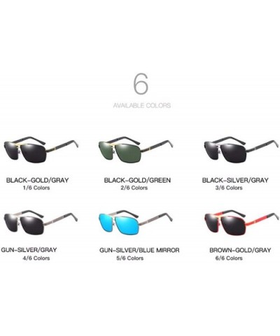 Sunglasses Driving Glasses Men's Box Polarizer - E - CI18QQ207EG $35.60 Aviator