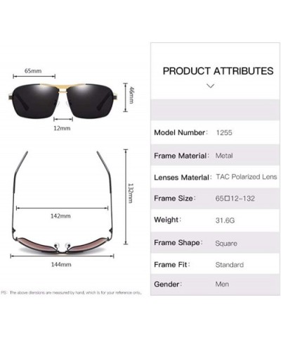 Sunglasses Driving Glasses Men's Box Polarizer - E - CI18QQ207EG $35.60 Aviator