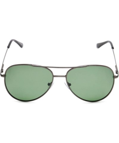 Polarized Aviator Sunglasses Many Colors - Gun Metal/Green - 01 - CS182AHZW0X $7.08 Aviator