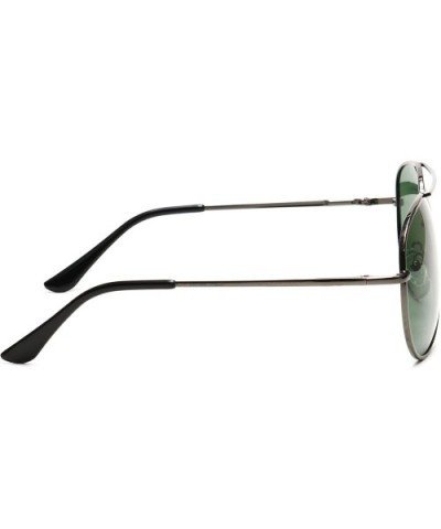 Polarized Aviator Sunglasses Many Colors - Gun Metal/Green - 01 - CS182AHZW0X $7.08 Aviator