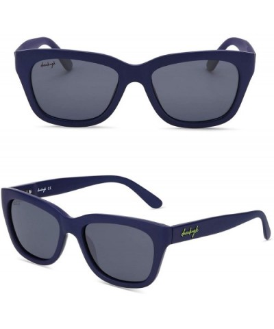 Polarized Sunglasses For Men Or Women Vintage Designer - Navy - CL18NZGLMIG $34.00 Wayfarer