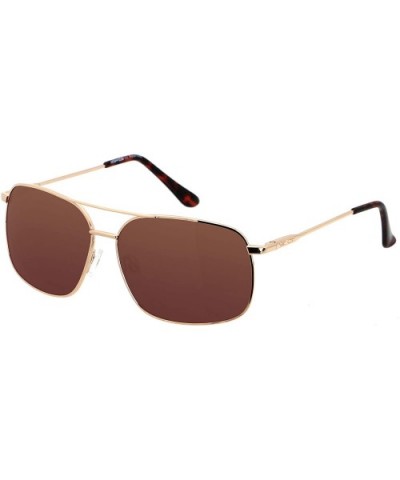 Aviator Sunglasses for Men Women Polarized UV400 Protection Sun Glasses AVALON - Square - Polarized Brown - C318H8YWIUR $13.8...