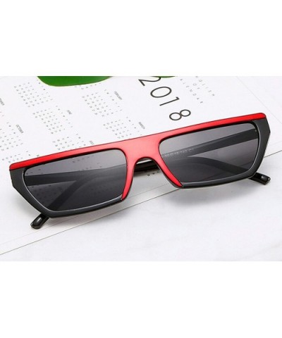 Classic style Sunglasses for women metal Resin UV400 Sunglasses - Red Frame Gray Lens - C318SAT96QX $12.76 Sport