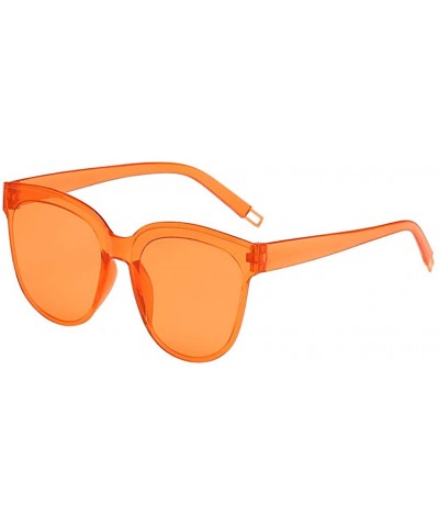 2020 New Unisex Oversized Square Candy Colors Glasses Rimless Frame Unisex Sunglasses - A - CG196SZ2C8K $6.36 Oval