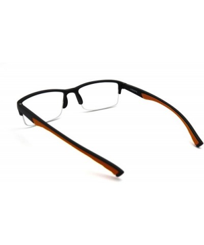 6904 SECOND GENERATION Semi-Rimless Flexie Reading Glasses NEW - A5 Orange - CN18WXDOHN4 $18.45 Semi-rimless