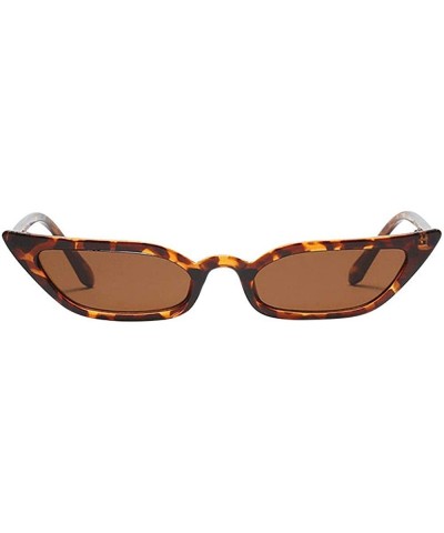 Vintage Cat Eye Sunglasses Retro Small Frame Uv400 Eyewear Fashion Ladies - Brown - CP18RXUDWS6 $7.12 Cat Eye