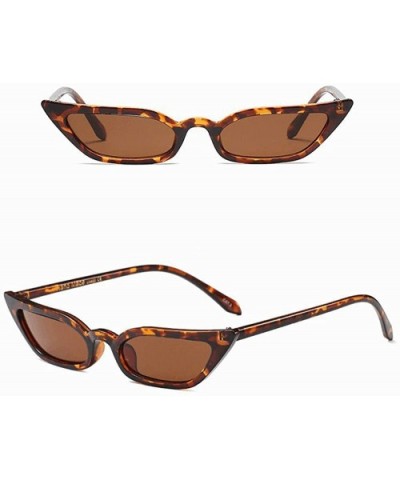 Vintage Cat Eye Sunglasses Retro Small Frame Uv400 Eyewear Fashion Ladies - Brown - CP18RXUDWS6 $7.12 Cat Eye