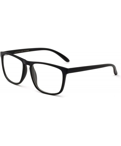 "Arcadia" Slim Keyhole Design Round Fashion Clear Lens Glasses - Matte Black - CR12HJVJ0UP $8.07 Round