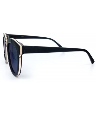 8584-1 Premium Oversized Womens Mens Mirrored Sunglasses - Rose Gold - CW18O9K60DL $14.10 Oversized