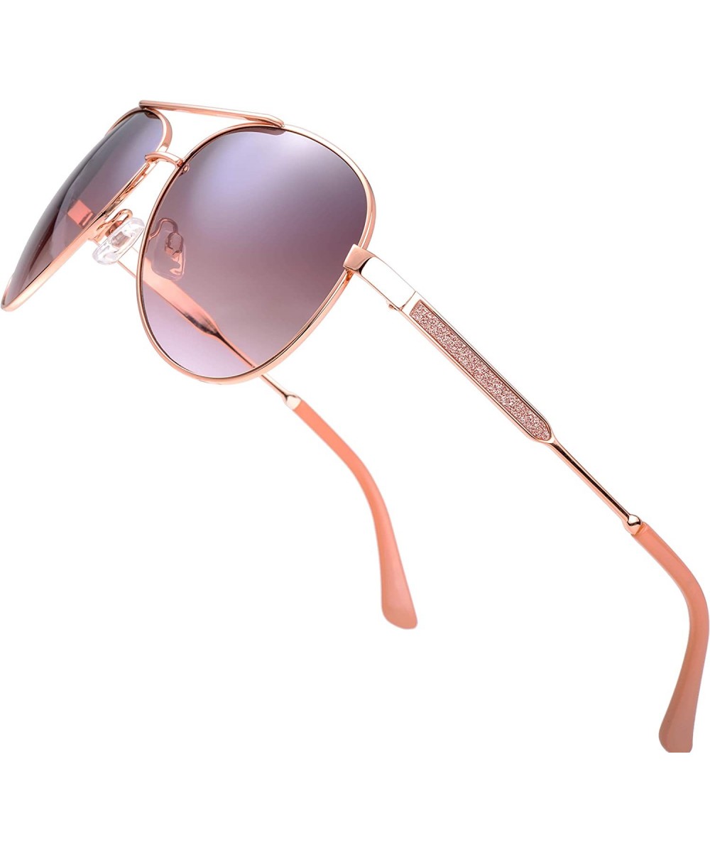 Classic Crystal Elegant Women Beauty Design Sunglasses Gift Box - L163-rose Gold - CB18M0W3XSK $12.78 Round