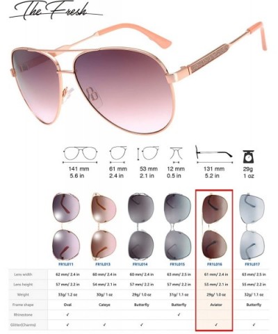 Classic Crystal Elegant Women Beauty Design Sunglasses Gift Box - L163-rose Gold - CB18M0W3XSK $12.78 Round