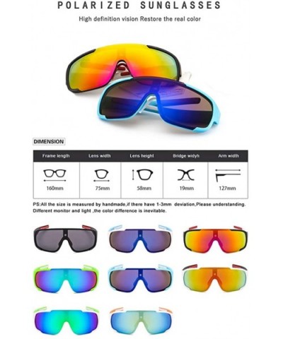 Specialist Sport Polarised Unisex Running Sunglasses - Anti Glare UV400 Eye Protection - Color 7 - CL18TRW8T7U $6.78 Sport