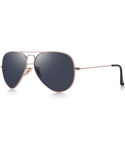 Classic Pilot Polarized Sunglasses for Men/Women58mm O8025 - Gold&black - CO18H3IIUDC $8.47 Aviator