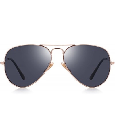 Classic Pilot Polarized Sunglasses for Men/Women58mm O8025 - Gold&black - CO18H3IIUDC $8.47 Aviator