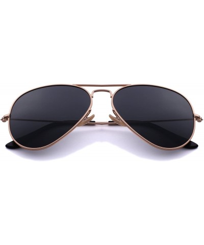 Classic Pilot Polarized Sunglasses for Men/Women58mm O8025 - Gold&black - CO18H3IIUDC $8.47 Aviator