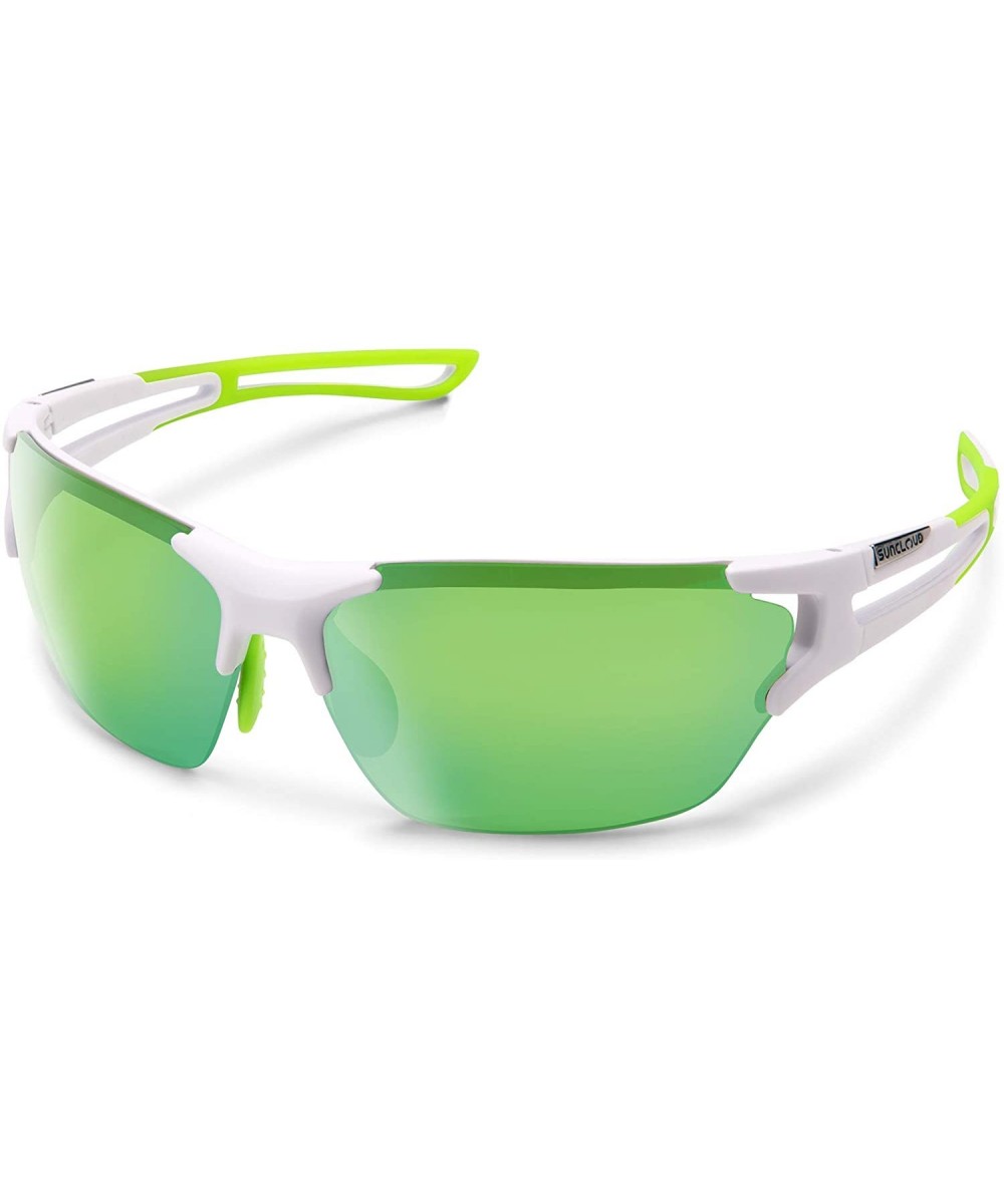 Cutback Sunglasses - Matte White - C718750SROU $40.02 Semi-rimless