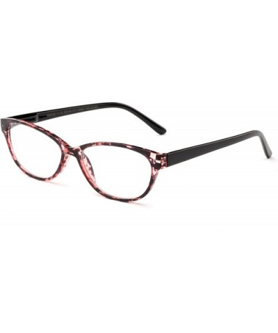 Newbee Fashion Cateye Clear Lens Glasses for Women Cat Eyes Frame with Spring Hinge - CZ18ECHE2KX $10.98 Round