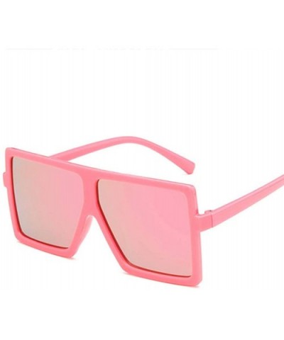 Unisex Sunglasses Fashion Bright Black Grey Drive Holiday Square Non-Polarized UV400 - Pink - CU18RLIZ5TR $5.32 Square