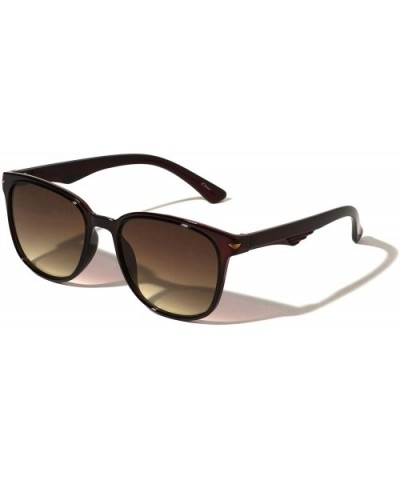 Classic Retro Round Color Sunglasses - Brown - CL197M7ZWRI $12.59 Round