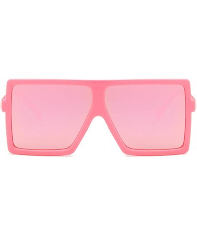 Unisex Sunglasses Fashion Bright Black Grey Drive Holiday Square Non-Polarized UV400 - Pink - CU18RLIZ5TR $5.32 Square