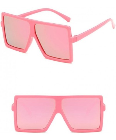 Unisex Sunglasses Fashion Bright Black Grey Drive Holiday Square Non-Polarized UV400 - Pink - CU18RLIZ5TR $5.32 Square