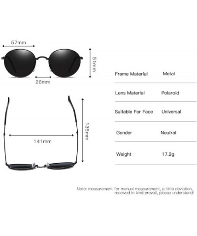 HD Vintage Classic Polarized Sunglasses for Men Women Around Rectangular Designer Style UV400 Protection - F - CR197AZO9QA $1...