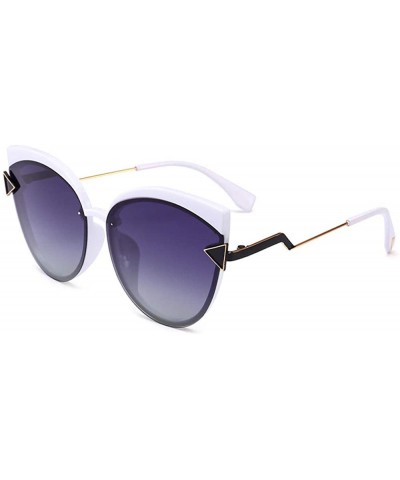 Fashion Sunglasses Driving Driving Big Box Mirror Tide Classic Sunglasses - CW18X7Z4AIH $45.10 Rimless
