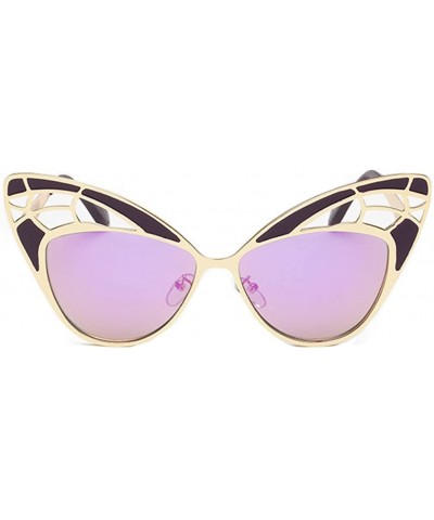 Cute Cat Eye Sunglasses Butterfly Sunglasses Merry Christmas Gift For Women - Gold/Pink - CU126NIUFV3 $13.07 Butterfly