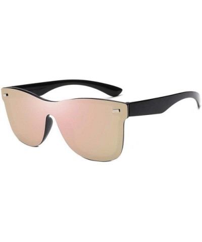 Vintage Sunglasses Men 2019 RimlSquare Fashion Woman Luxury Oculos De Sol Feminino - Black Pink - CW198AHCKOD $18.51 Goggle