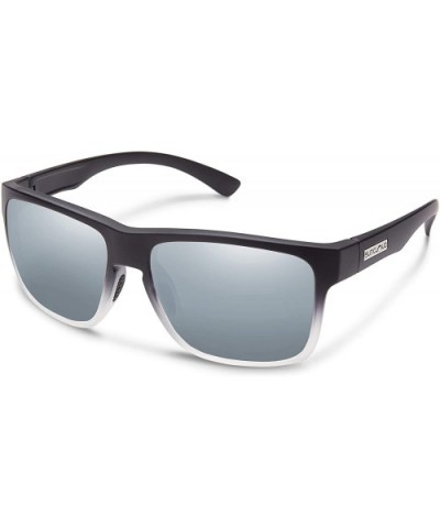 Rambler Sunglasses - Black Gray Fade / Polarized Silver Mirror - CV12OCKJ3E6 $24.83 Square