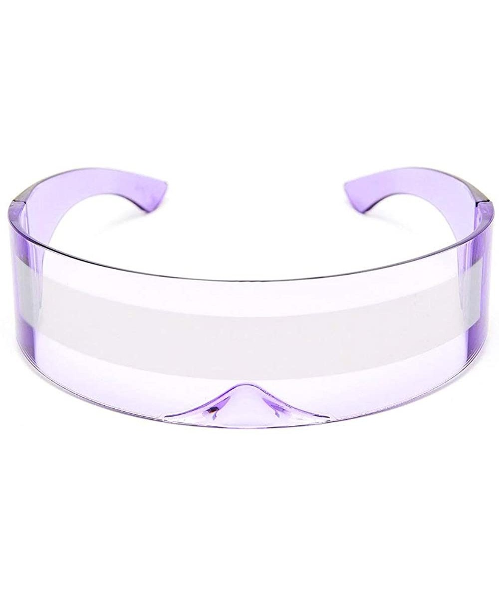 Fashion New One-piece Rimless Glasses Vintage Eyewear Party Sunglasses Mens Goggle - Purple - CS18ZLO37M9 $8.20 Rimless