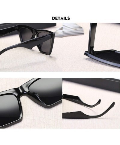 Small Vintage Cat Eye Sunglasses Retro Cateye Sun Glasses for Women Fashion Style - Black Frame/Grey Lens - CL196UQDL09 $6.81...