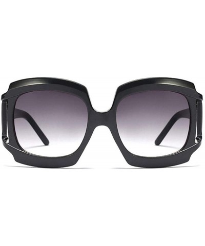 Big Frame Hollow Goggle Sunglasses Men Women Fashion Shades UV400 C2 Red - C4 Black - C918YLZ7S9U $6.56 Goggle