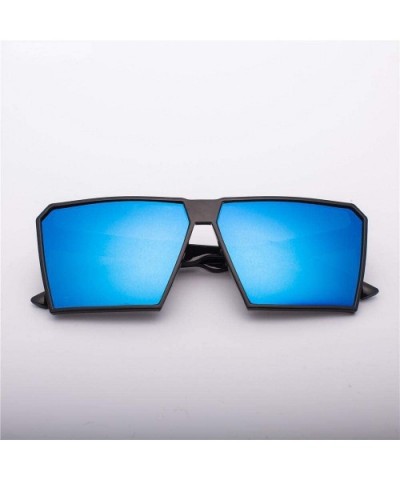 Square Oversized Sunglasses New Reflective Sunglasses Men Women Designer C6 - C5 - CG18YLA3327 $6.62 Aviator