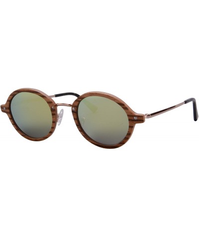 Zebra Polarized Sunglasses Wood Eyewear UV400 Protective Wooden Sunglasses-TY3024 - C1 Zebra - CC1867X5YKN $42.23 Wayfarer