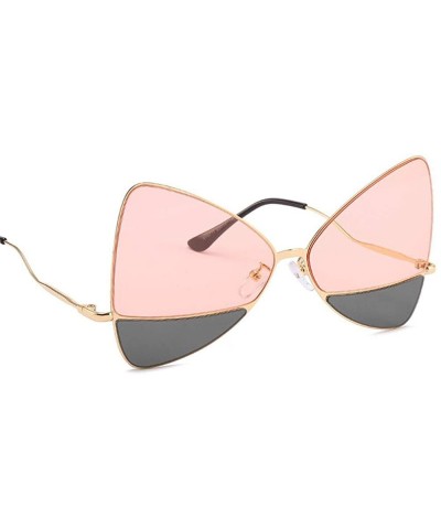 New Sunglasses New Two-Color Marine Film Sunglasses Butterfly Metal Glasses Frame Men And Women Sunglasses - C418T2IICU6 $14....