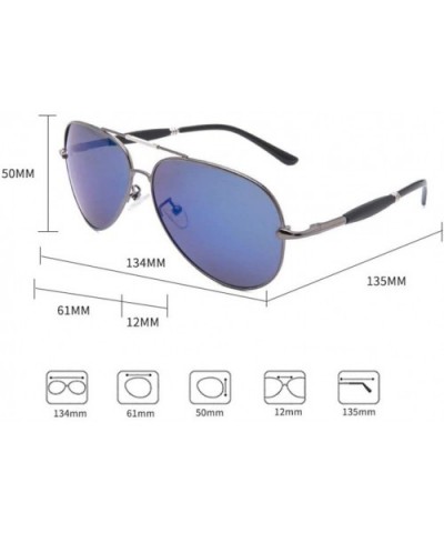 Personality Polarised Sunglasses Protection - Blue - CI18Y0TLX84 $46.47 Goggle