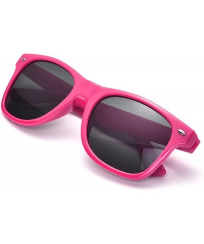 Bulk 12 Pack Neon Retro Sunglasses Unisex Adult Kids Party Favors Decor Glasses - Kids Pink+hotpink - CR18RC7RZLN $10.47 Sport