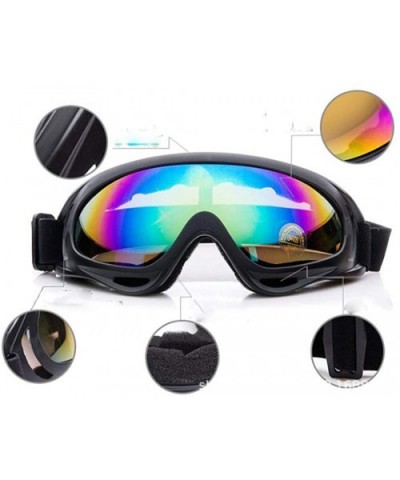 Outdoor riding ski glasses- motorcycle sandblasting sports glasses - F - CT18S27HRED $29.67 Sport