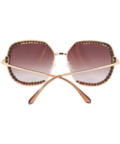 Sparkling Crystal Sunglasses UV Protection Rhinestone Sunglasses - Tawny - CB18XOHLUES $11.23 Square