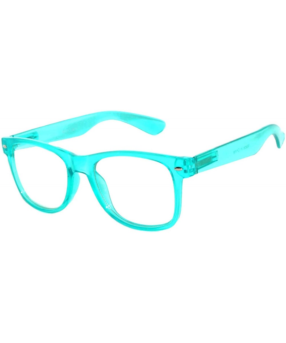 80's Style Classic Vintage Sunglasses Colored Frame Uv Protection for Mens or Womens - C711R7OS87V $5.57 Round