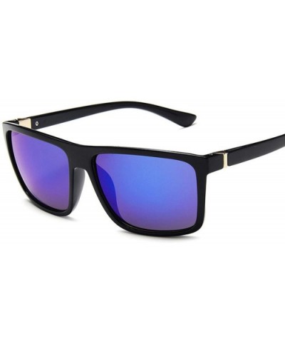 Unisex Reflective Vintage Sunglasses Men Fashion Rivets Sun Glasses Oculos De Sol - C4 - CL197Y6ACOU $19.94 Square