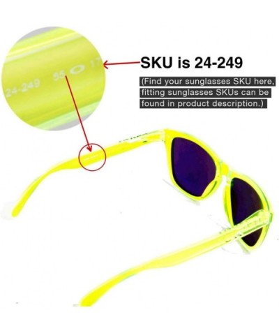 Replacement Lenses Frogskins Sunglasses - 11 Options Available - Ice Blue Coated - Polarized - CY1179V0QSB $11.20 Sport