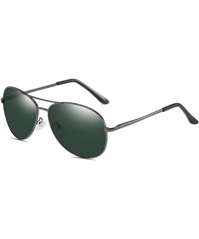 Classic Style Aviator Sunglasses Polarized 100% UV 400 Protection for Men Women - Rrey Frame/Green Lens - CF18X6IO3CN $48.98 ...