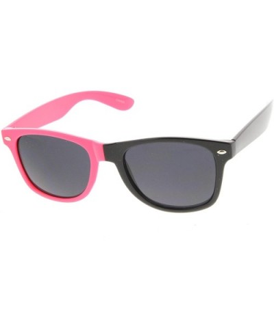 Half and Half Color Horn Rimmed Sunglasses Party Rock LMFAO Bud Basketball Commercial (Pink-Black) - CT11988CM2B $8.59 Wayfarer